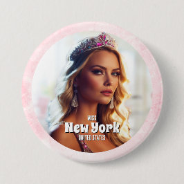 Rosa marmoruppvisning Foto Button Pin Knapp