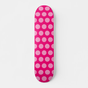 Rosa marockanska punkter old school skateboard bräda 21,6 cm
