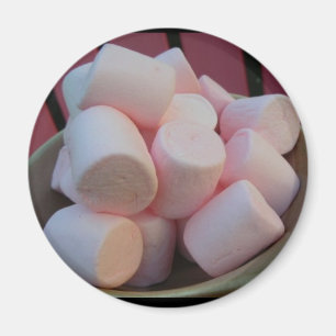 Rosa Marshmallowmagnet Magnet