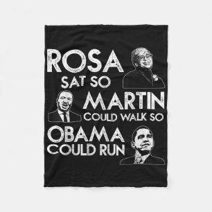 Rosa Martin Obama African Black History M Fleecefilt