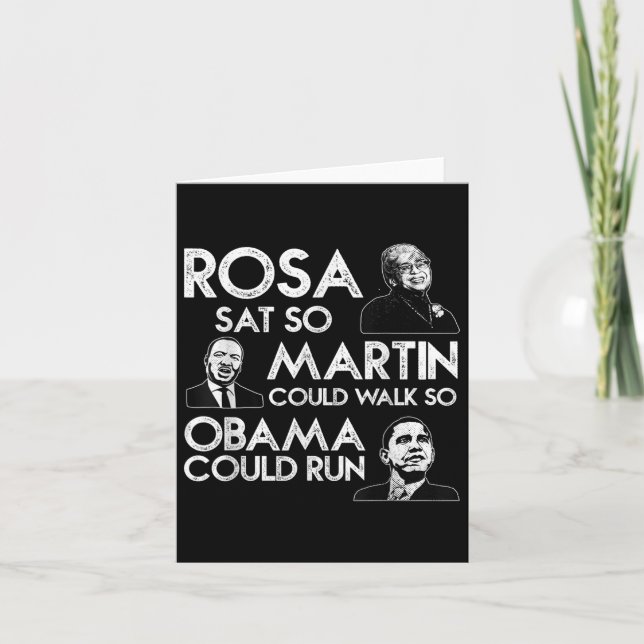 Rosa Martin Obama African Black History M Kort (Framsida)