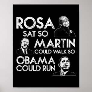 Rosa Martin Obama African Black History M Poster
