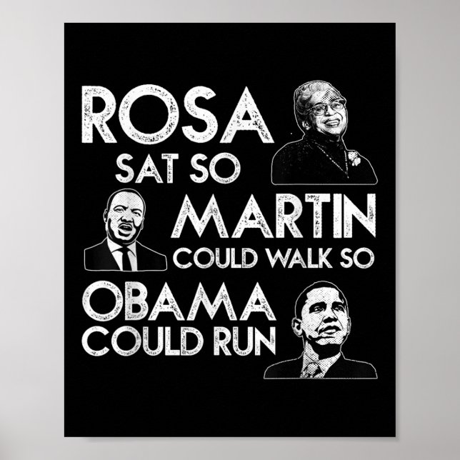 Rosa Martin Obama African Black History M Poster (Framsidan)
