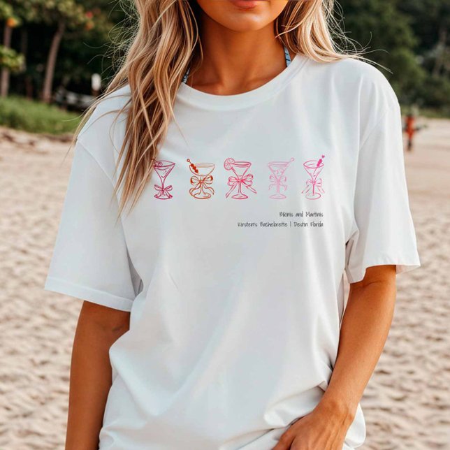 Rosa Martini Bachelorette Beach Cover-Up eller Sso T Shirt (Skapare uppladdad)