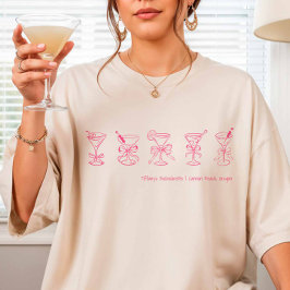 Rosa Martini Bachelorette Cover-up eller Ssov T Shirt