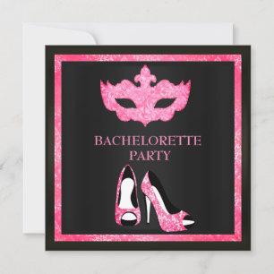 ROSA MASK ELEGANT BACHELORETTE MASQUERADE PARTY INBJUDNINGAR