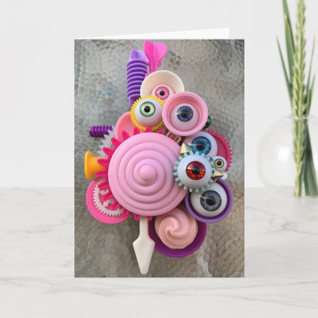 Rosa Maskin Kort (Framsida)