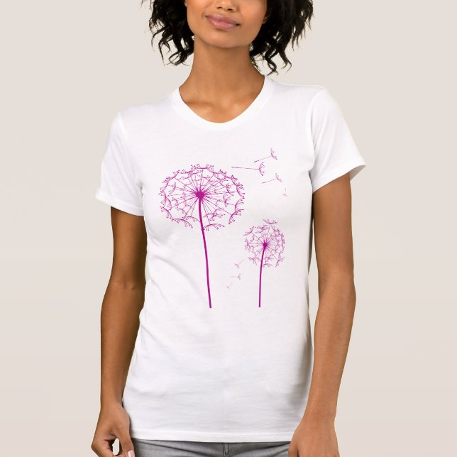 rosa maskros tee shirt (Framsida)