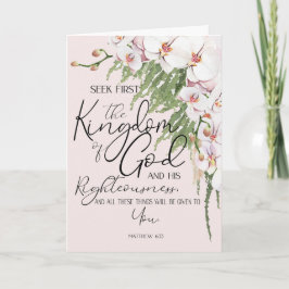 Rosa Matthew 6:33 Söka efter Guds kort