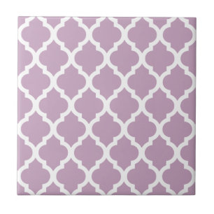 Rosa Mauve Mist Moroccan Tile Trellis Kakelplatta