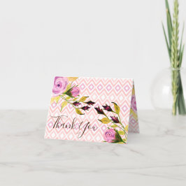 Rosa Mauve och Lila Card Meddelande