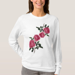 Rosa Mauve rolångärmadT-tröja Tee Shirt