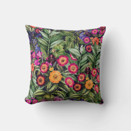 Rosa Meadow Blommigt Kudde