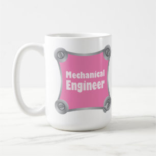 Rosa Mechanical Ingenjör Kaffemugg