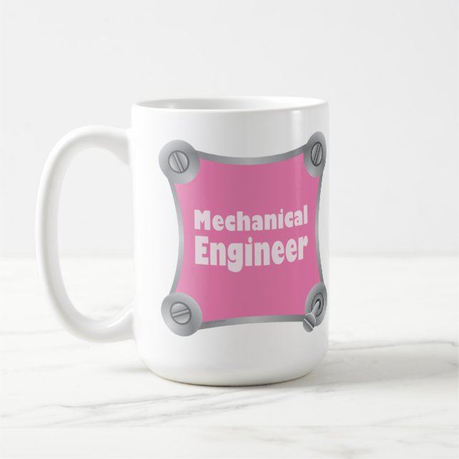 Rosa Mechanical Ingenjör Kaffemugg (Vänster)