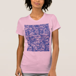 Rosa med blå bubblor t shirt