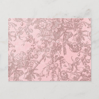 Rosa med Brown Finare Flowers Background Vykort
