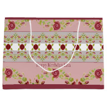 Rosa med Burgundy-Blommigt