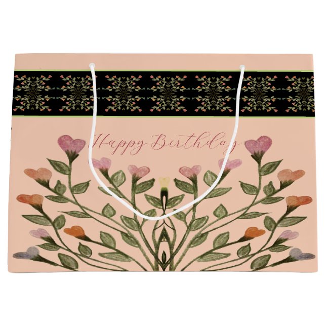 Rosa med Elegantens Blommigt (Framsidan)