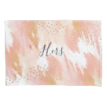  Rosa med Guld Pillowcase