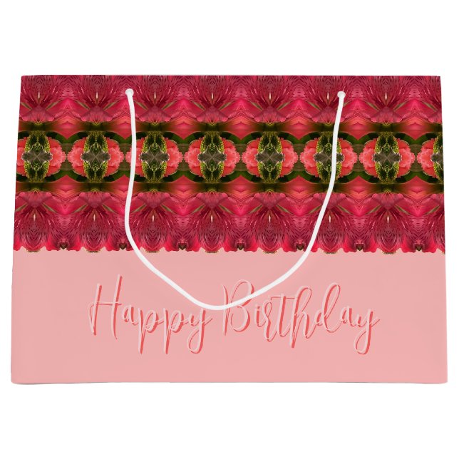 Rosa med korall och burgundi (Framsidan)