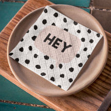 Rosa med moderna svarta punkter och bubblor Chatta