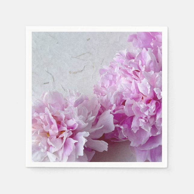 Rosa med plats för text pappersservett (Framsidan)