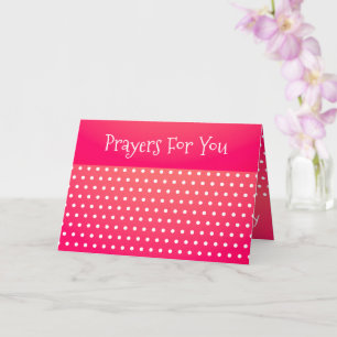Rosa med Polka dots Kort
