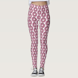 Rosa med sprinkler leggings