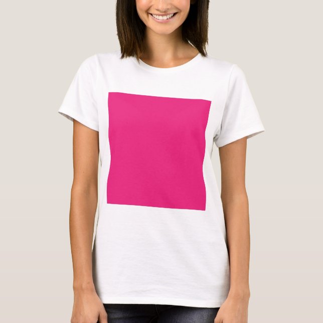 rosa med svart gräns t shirt (Framsida)