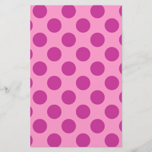 Rosa med Violet Polka dots