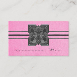 Rosa Medallion Gräns-platskort Placeringskort
