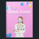 Rosa Medical Anteckningsbok<br><div class="desc">Designad och skapat särskilt för medicinska professioneller.</div>