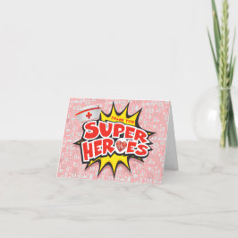 Rosa Medical Frontline Toppen Heroes Nurses Tack Kort