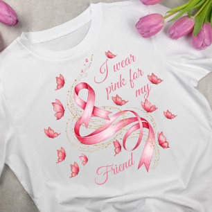 Rosa Medvetenhet om bröstcancer hos band T Shirt