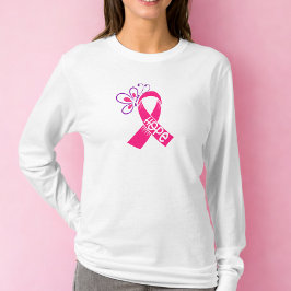 Rosa Medvetenhet om bröstcancer hos band T Shirt