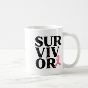 Rosa Medvetenhet om bröstcancer Kvinnor i badkaret Kaffemugg