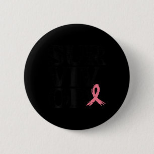 Rosa Medvetenhet om bröstcancer Kvinnor i badkaret Knapp