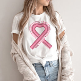 Rosa Medvetenhet om bröstcancer Retro för bröstcan T Shirt