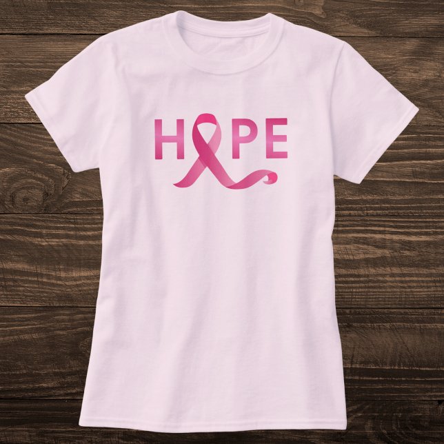 Rosa Medvetenhet om bröstcancer vid HOPE-bröstcanc T Shirt (Skapare uppladdad)
