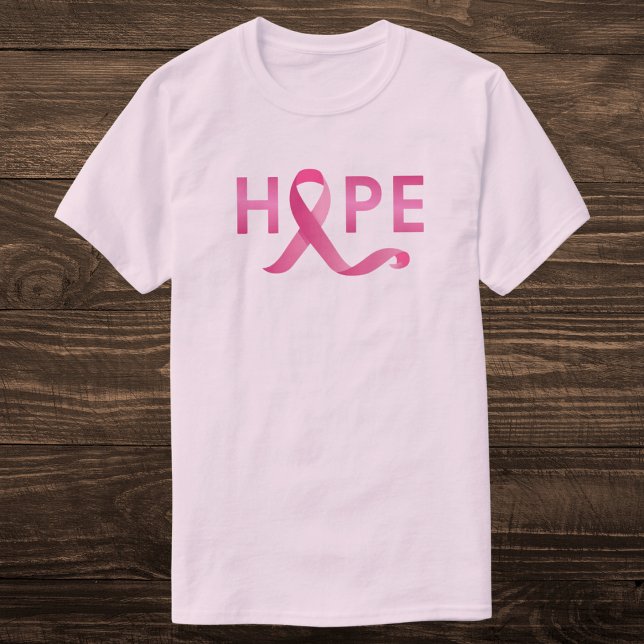 Rosa Medvetenhet om bröstcancer vid HOPE-bröstcanc T Shirt (Skapare uppladdad)