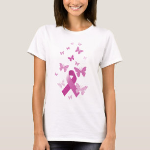Rosa medvetenhetband t shirt