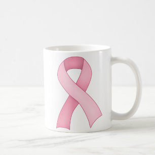 Rosa medvetenhetbandmugg 0001 kaffemugg