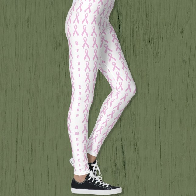 Rosa medvetenhetsband leggings (Pink Awareness Ribbon Leggings)