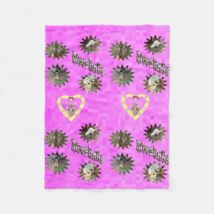 Rosa Meerkat Stars Design, Small Fleecefilt