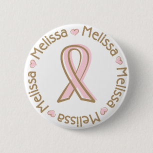Rosa Melissa för bandbröstcancernamn Knapp
