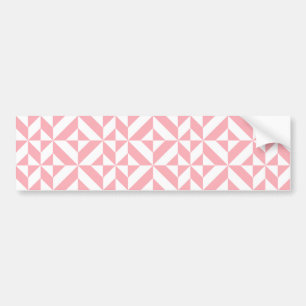 Rosa Melon Geometric Deco Cube Mönster Bildekal