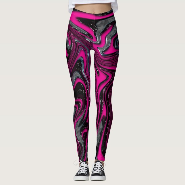 Rosa Melter Leggings (Framsida)