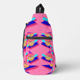 Rosa Memphis Neon Triangle Artsy Retro Roligt