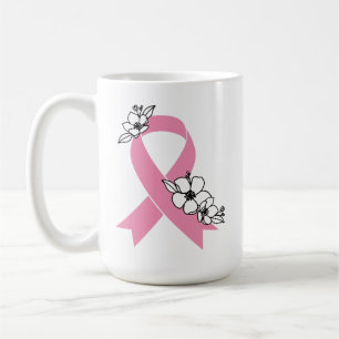 Rosa menyfliksområdet med Blommar Kaffemugg